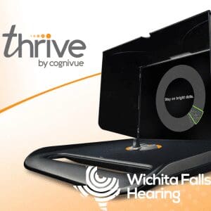 A photo of the Cognivue Thrive machine with the company logo at the bottom.
